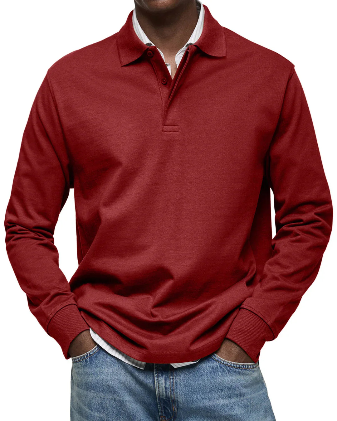 Benno™ | Uformell Langermet Poloskjorte