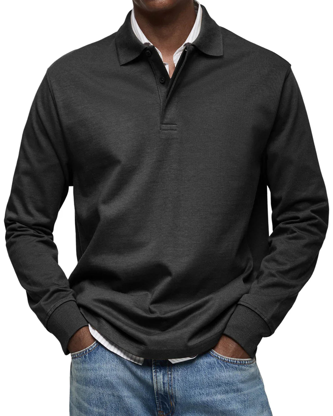 Benno™ | Uformell Langermet Poloskjorte
