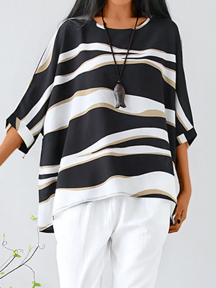 Aria™ | Stilig Bluse Med O-Hals